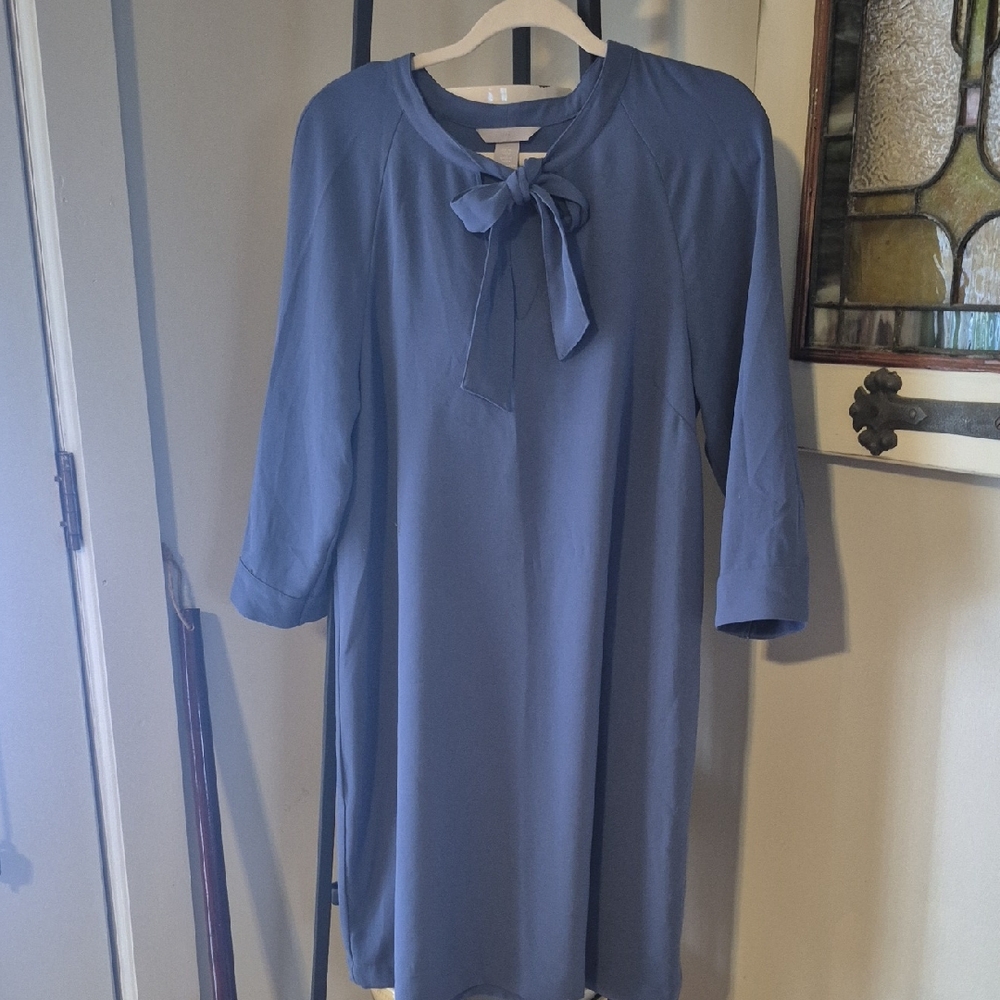 H&M Blue Long Sleeve Dress